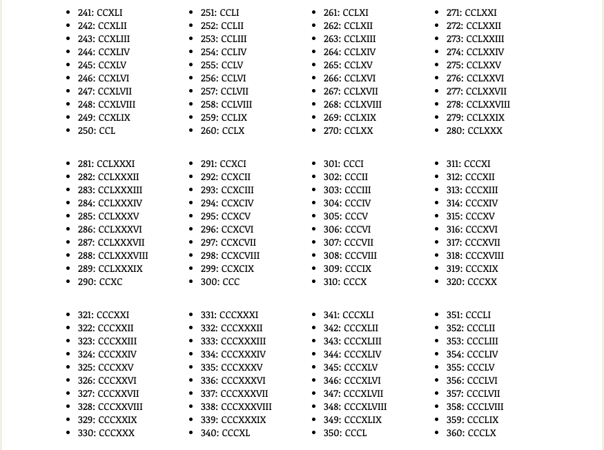 Roman Numerals Chart 1 1000 Roman Numerals Chart Roman Numerals Images And Photos Finder