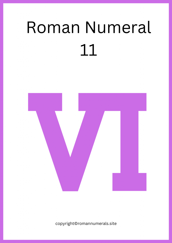 How to write 11 in roman numerals