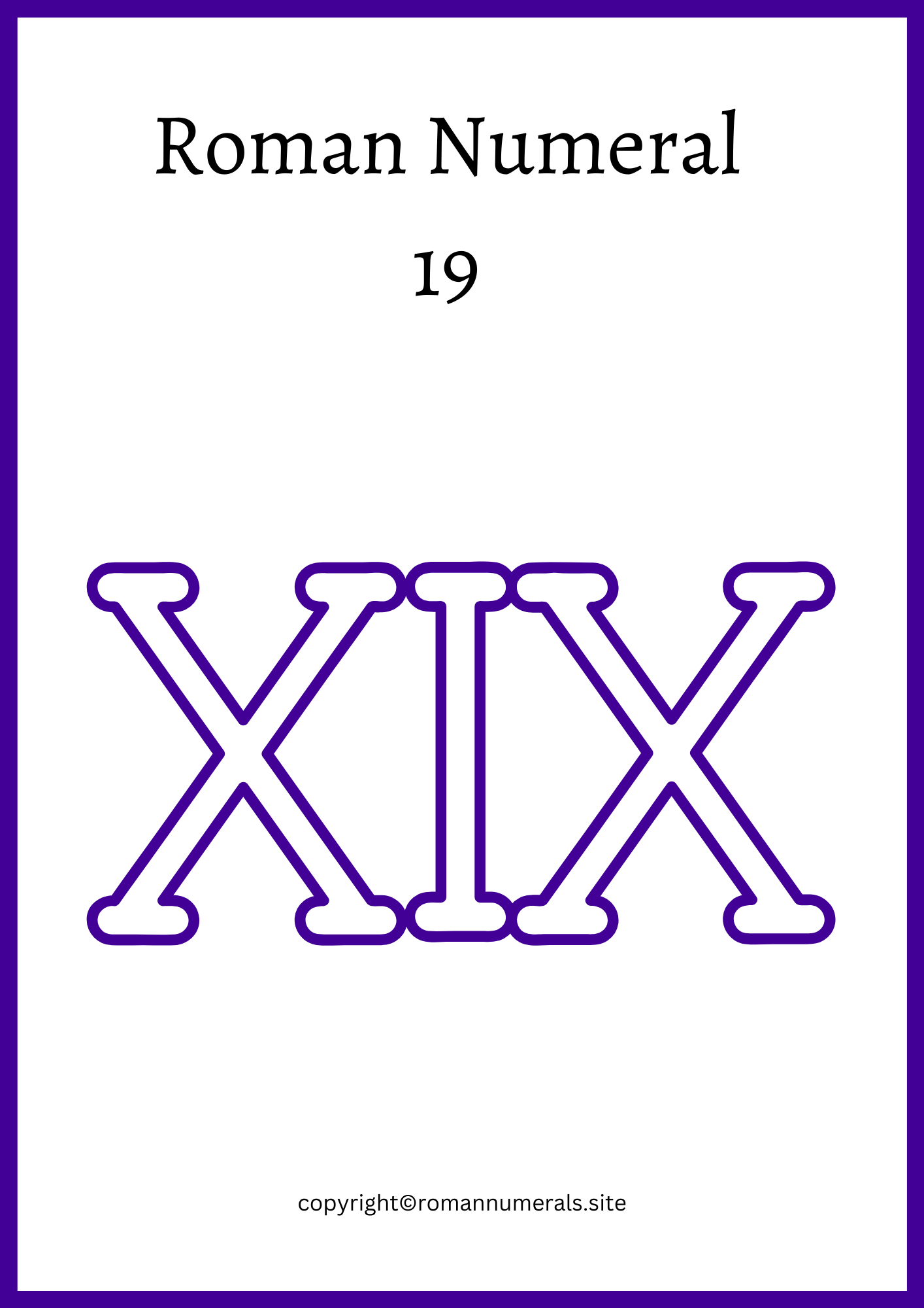 roman-numeral-nineteen-roman-numerals