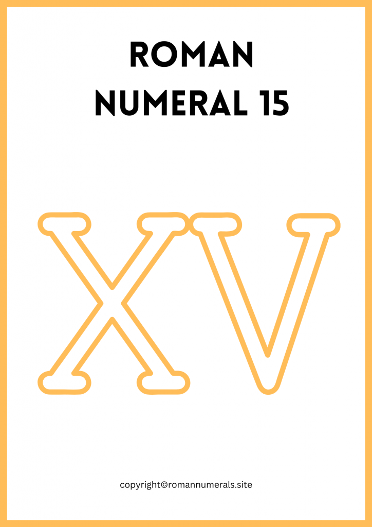 Roman Numeral 15