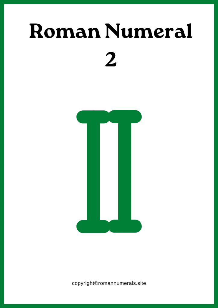 Roman Numeral 2