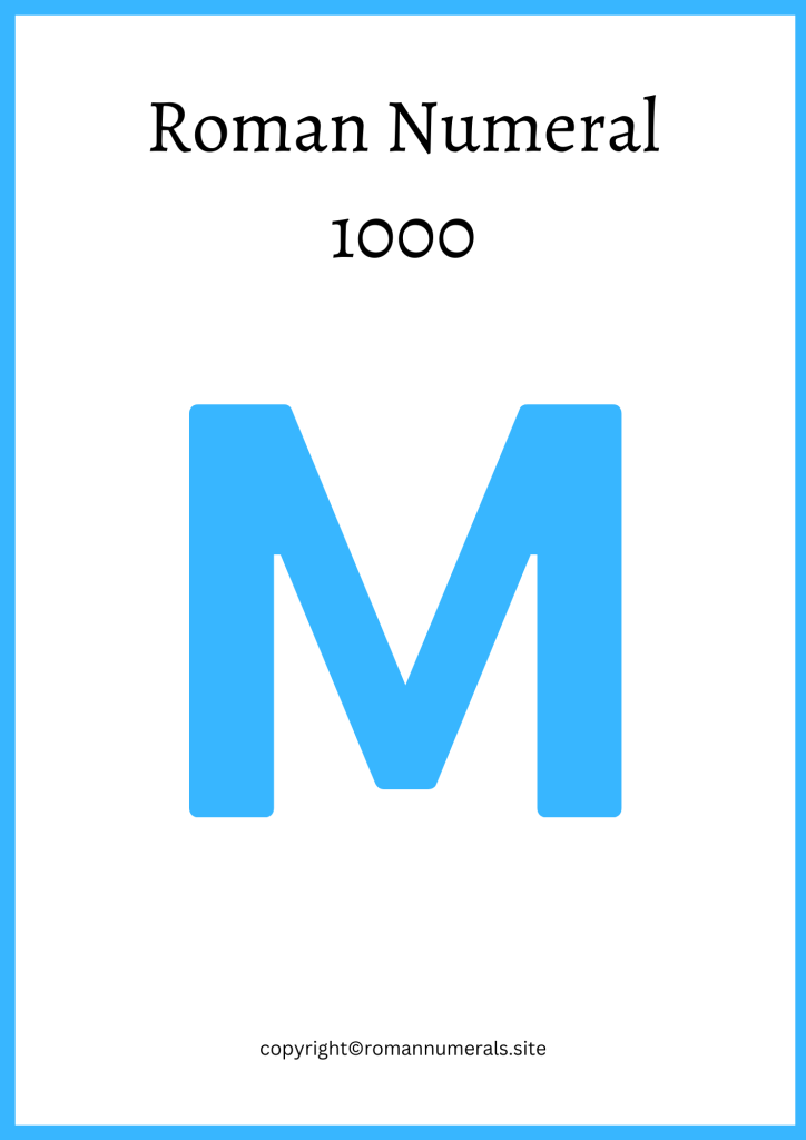 Roman Numeral 1000